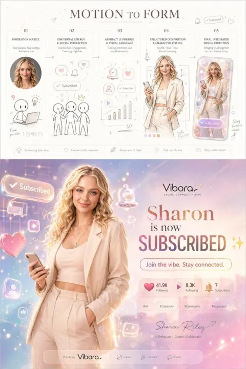 Motion to Form: Sharon's Viral Glow