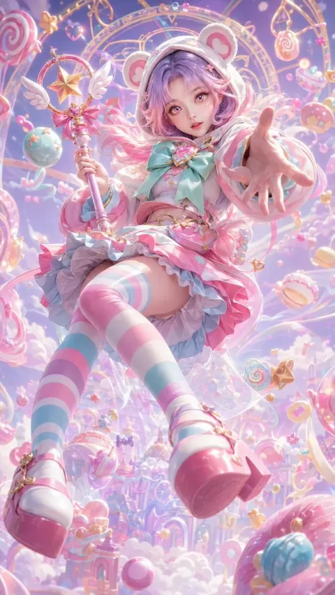 Sweet Cool Magical Girl Poster