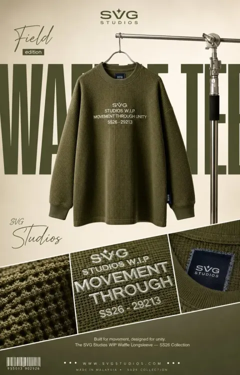 High-End Fashion Waffle Tee Poster