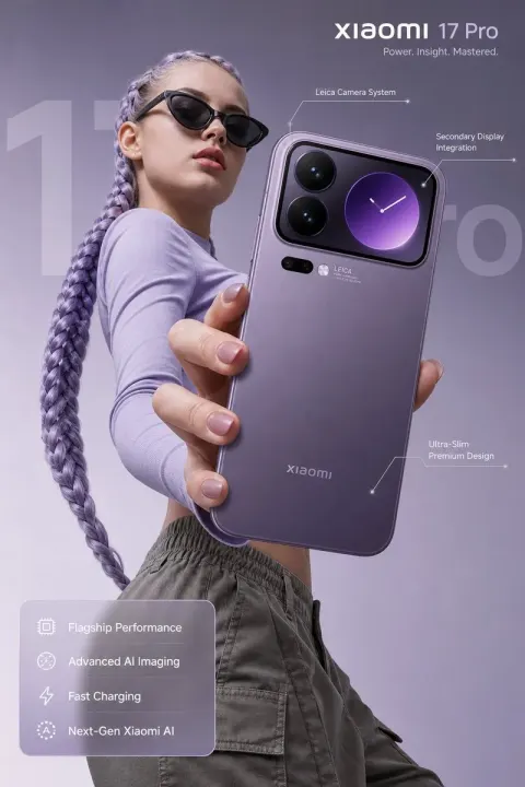 Xiaomi 17 Pro Lavender Hero Ad