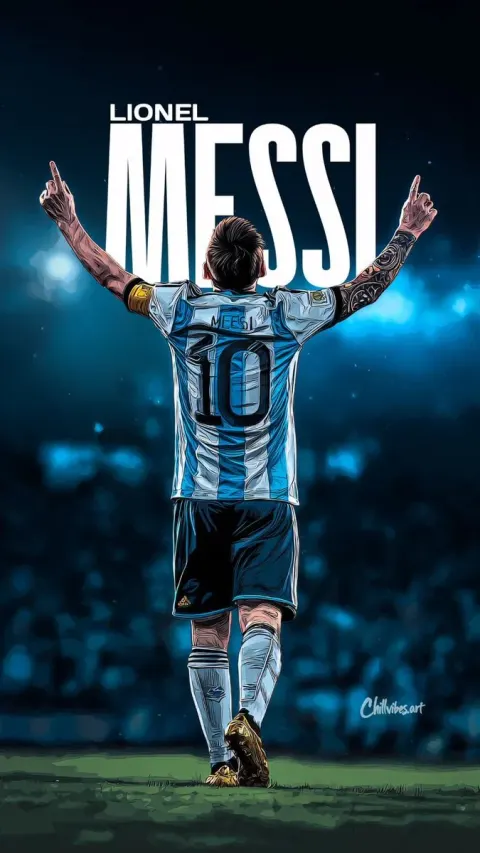 Messi Victory Celebration Art