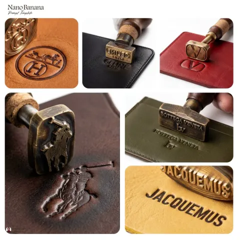 Brass Stamp Embossing Premium Leather