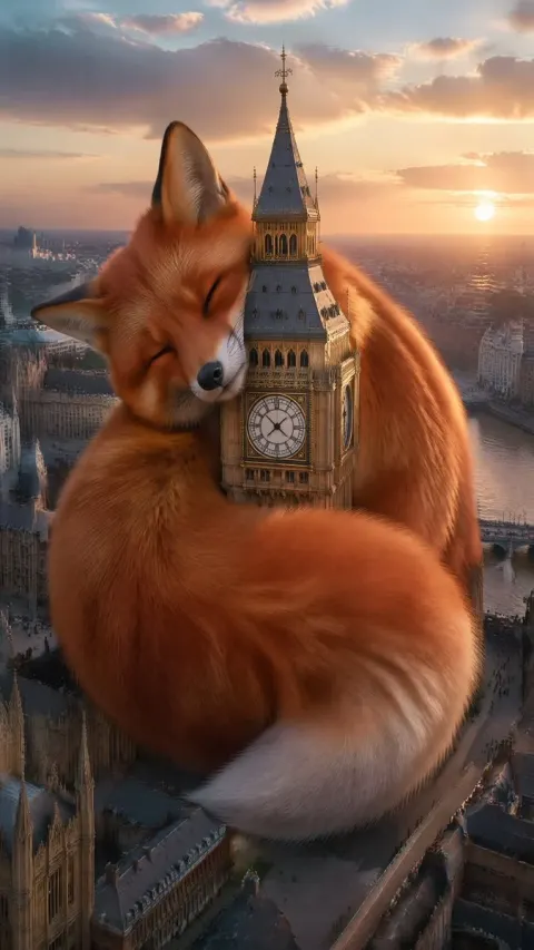Giant Animal Curled In London