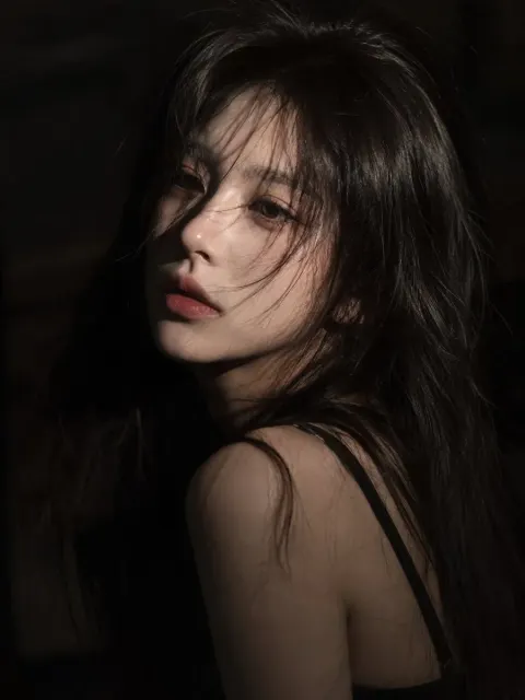 Cinematic Portrait Of Young Asian Woman