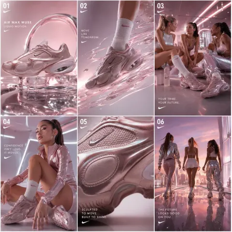 Liquid Chrome Goddess Rising