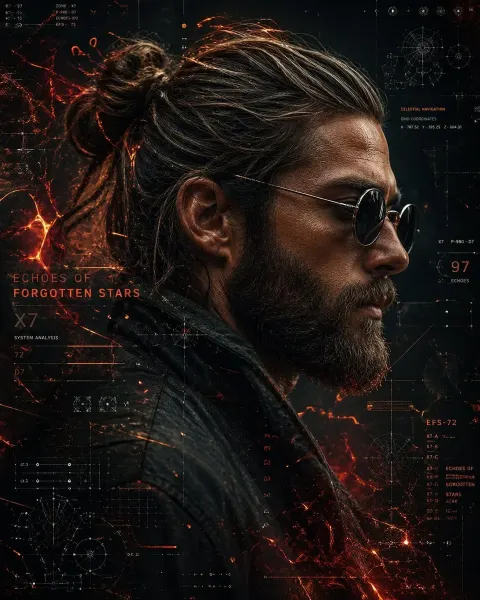 Cyberpunk Rugged Man Portrait