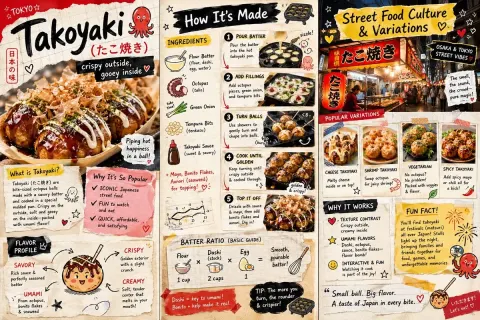 Takoyaki Zine Infographic