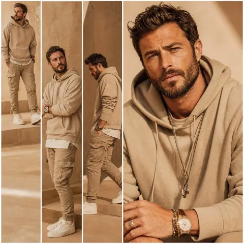 Premium Sand Tone Fashion Lookbook