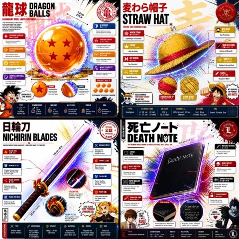 Anime Infographic Poster Design