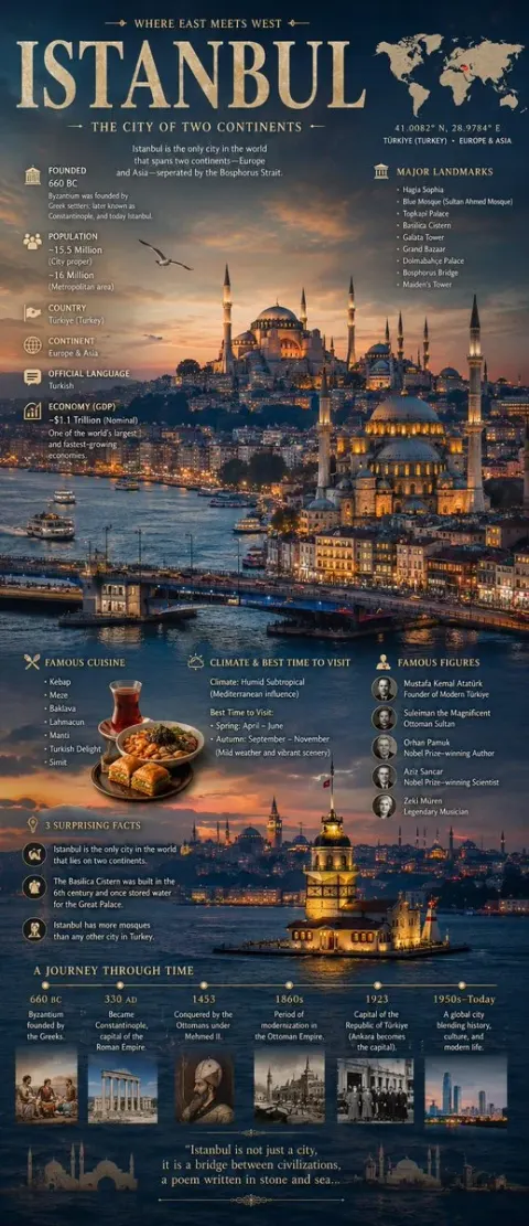 Cinematic City Infographic Poster Design