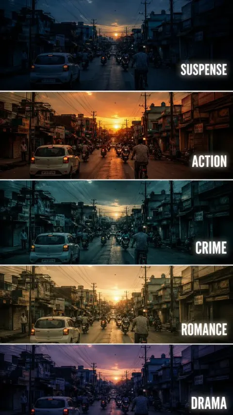Cinematic Color Grading Tutorial Comparison