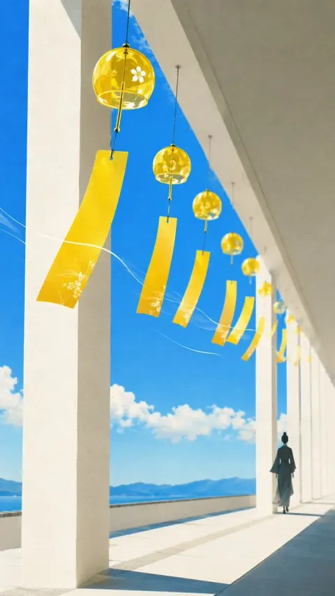 Zen Wind Chime Corridor