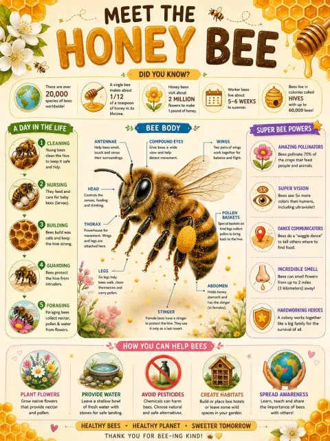 Meet the Honey Bee Poster