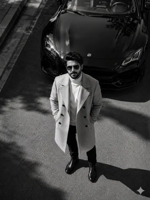 Luxury Monochrome Fashion Portrait