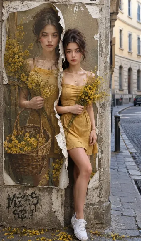 Street Portrait Poster Within Poster