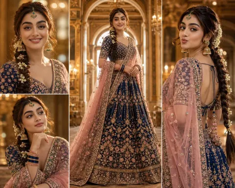 Cinematic Royal Bridal Portrait Collage