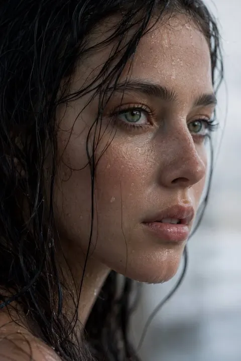 Extreme Wet Beauty Portrait