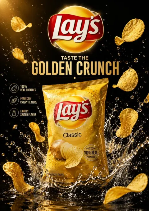 Luxury Snack Poster Design