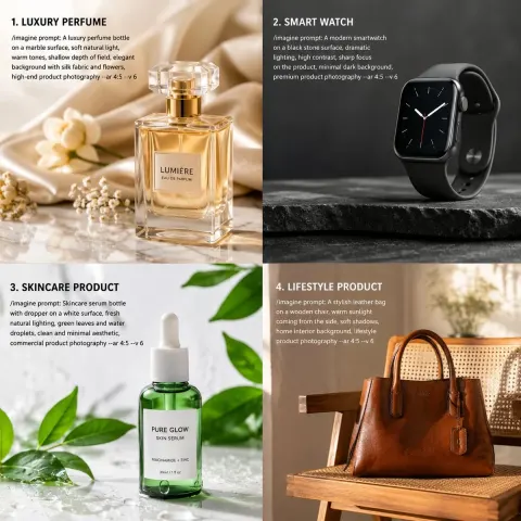 Midjourney Product Photo Prompts
