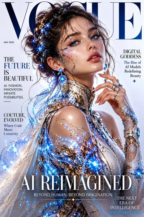 AI Supermodel Vogue Cover
