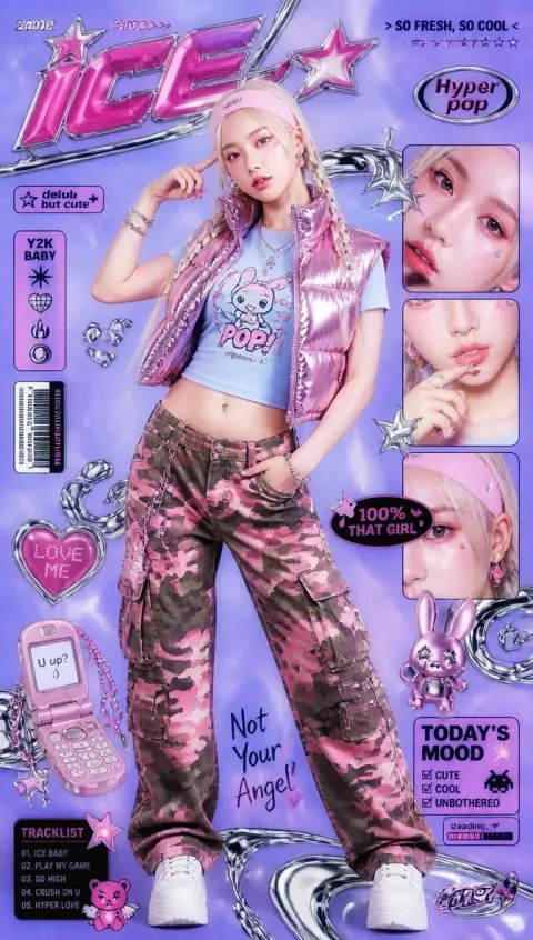 Y2K Hyper-Pop Magazine Cover