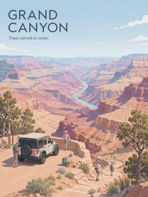 Premium Minimalist Vintage Travel Poster