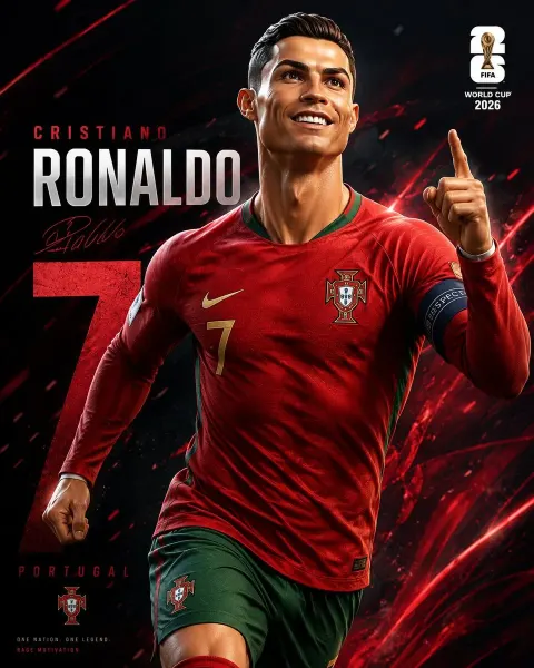 Pixar Style World Cup Football Star