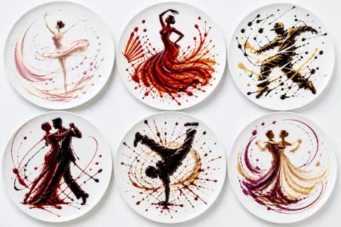 Sauce Dance Art On Plates