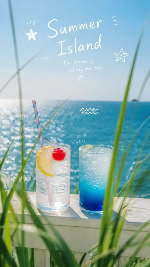 Fresh Seaside Drink Still Life