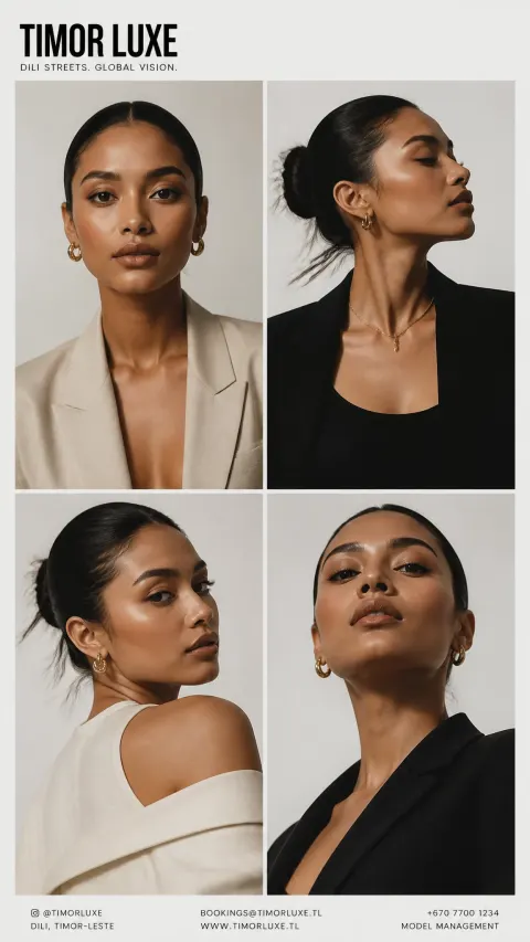 Timorese Model Luxury Editorial