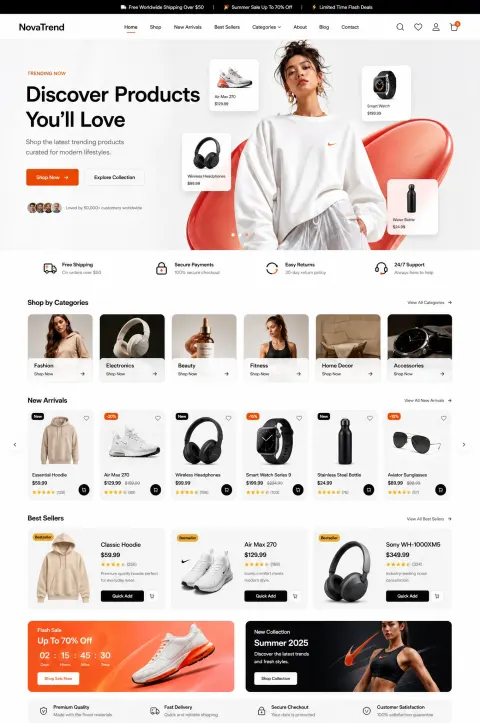 Premium Ecommerce UI/UX Design System