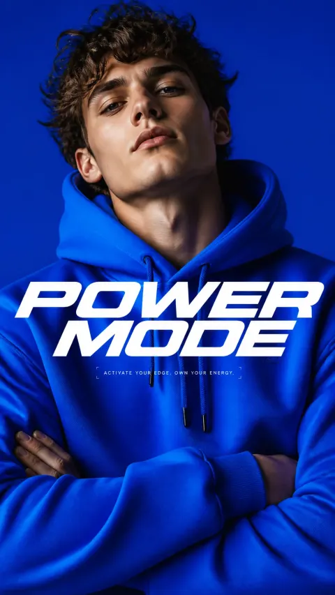 Electric Blue Power Mode Editorial