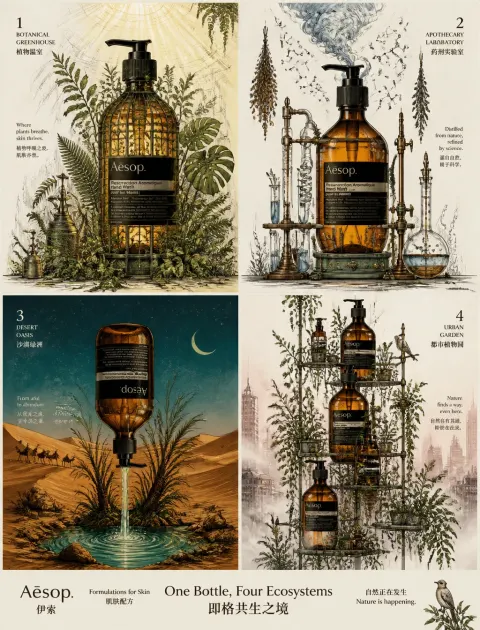 Aesop Luxury Grid Poster Art