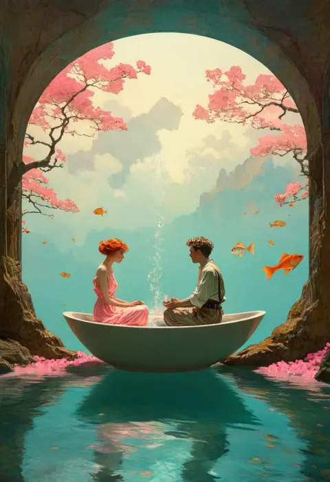 Lost Souls in Fishbowl Fantasy Art