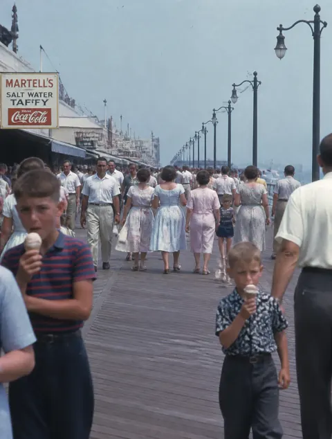 1950s Seaside Boardwalk Nostalgia