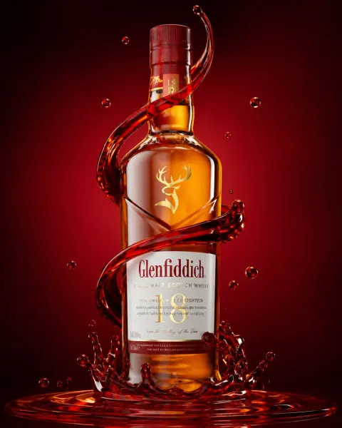 Hyper Realistic Liquid Bottle Render