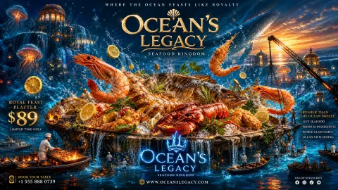 Cinematic Underwater Seafood Kingdom