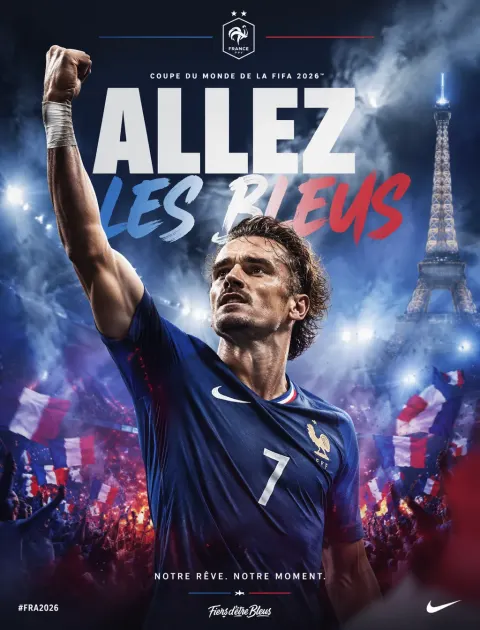 Epic France World Cup Fan Poster