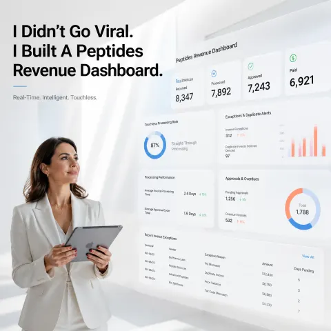Premium Peptides Revenue Dashboard Design