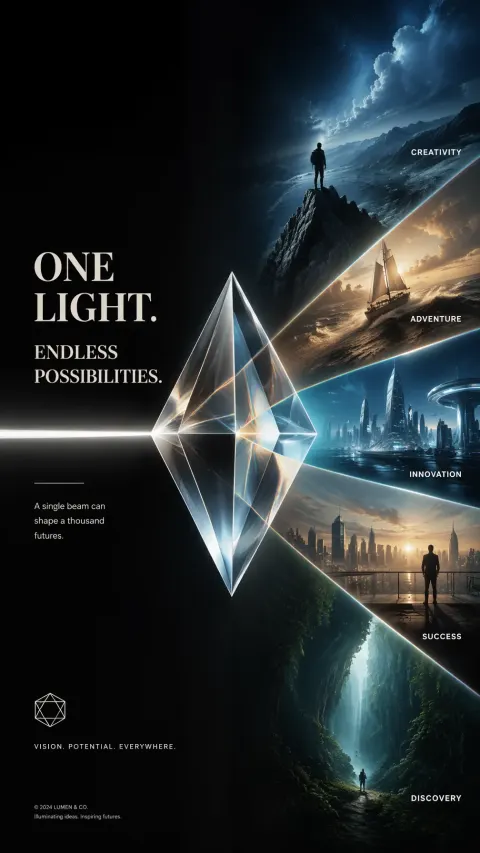 Crystal Prism Endless Possibilities Ad