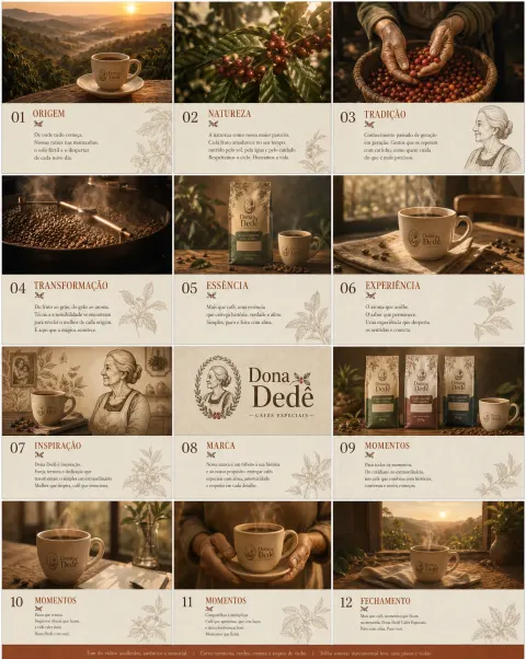 Artisanal Coffee Brand Pitch Storyboard