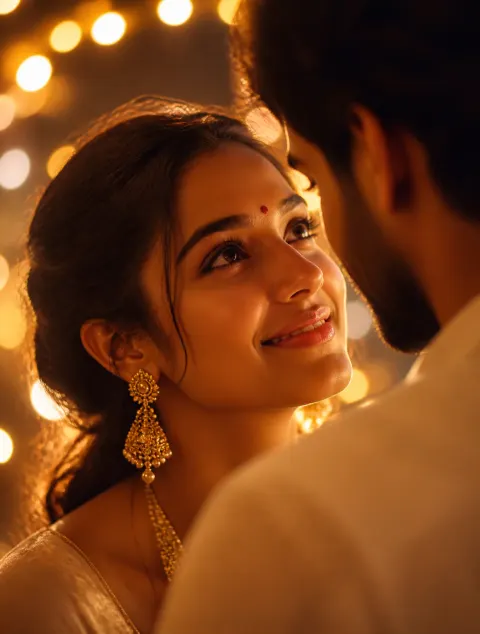 Romantic Bokeh Encounter