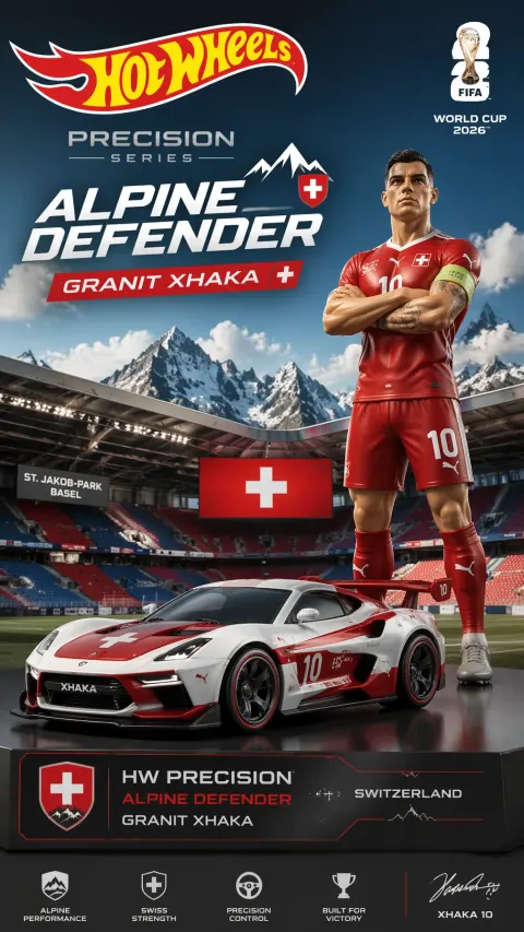 Xhaka Hot Wheels Alpine Defender