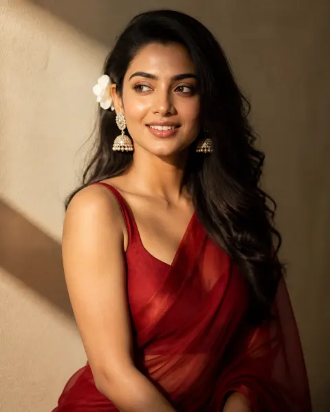Cinematic Saree Fashion Portrait