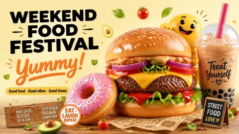 Weekend Food Fest Banner