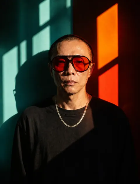 Retro Aviator Red Lens Glasses