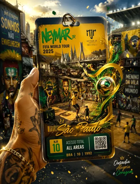 Neymar Flamboyant Street Football Pass
