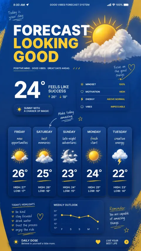 Emotion Weather Forecast Poster