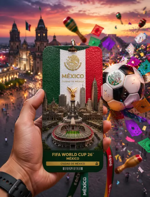 Vibrant Mexico Green White Red Pass
