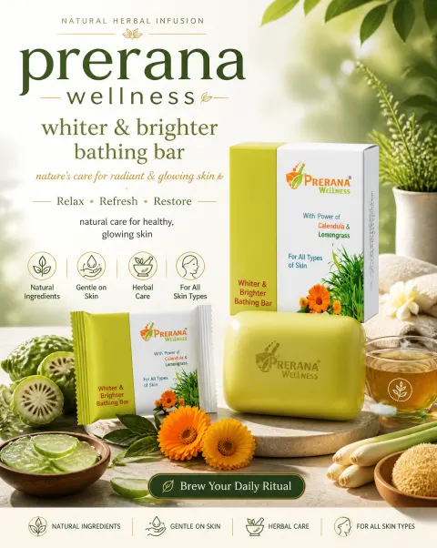 Radiant Glow Wellness Bath Poster